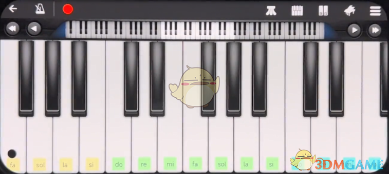 《完美钢琴》显示音调设置方法